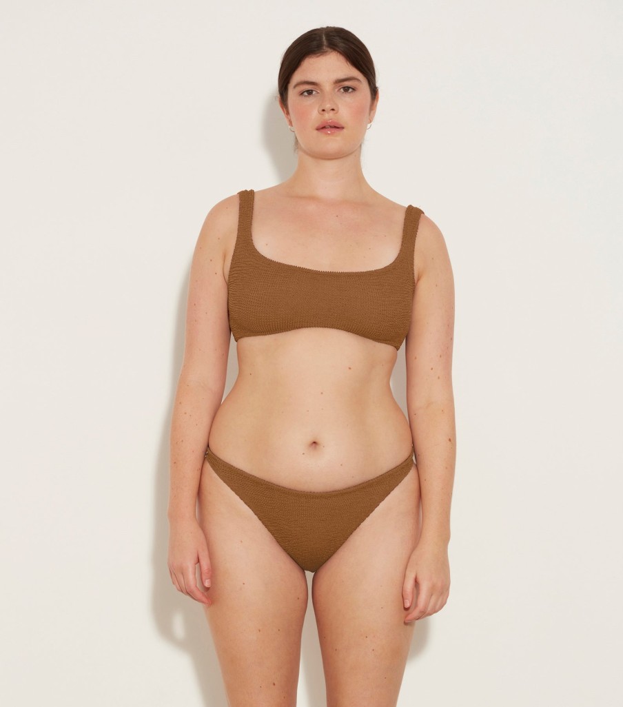 Hunza G Hunza G | Xandra Bikini Set Metallic Cocoa