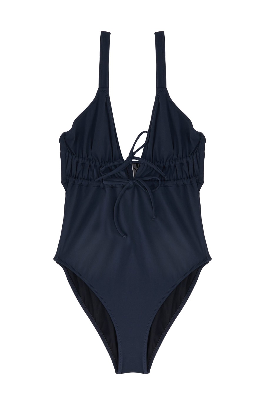 Else Else | Tori Triangle Tie Detailed One Piece Deep Blue