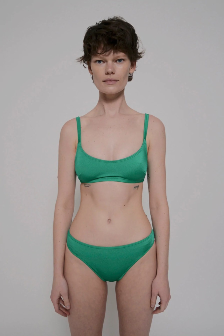 Nu Swim Nu Swim | High Cut Bottom Emerald