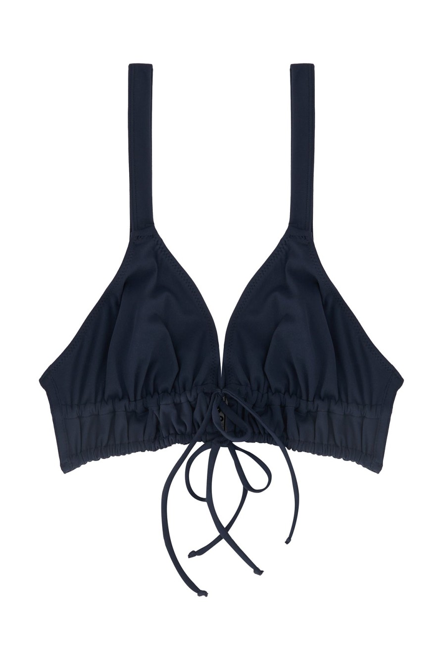 Else Else | Tori Triangle Tie Detailed Bikini Top Deep Blue